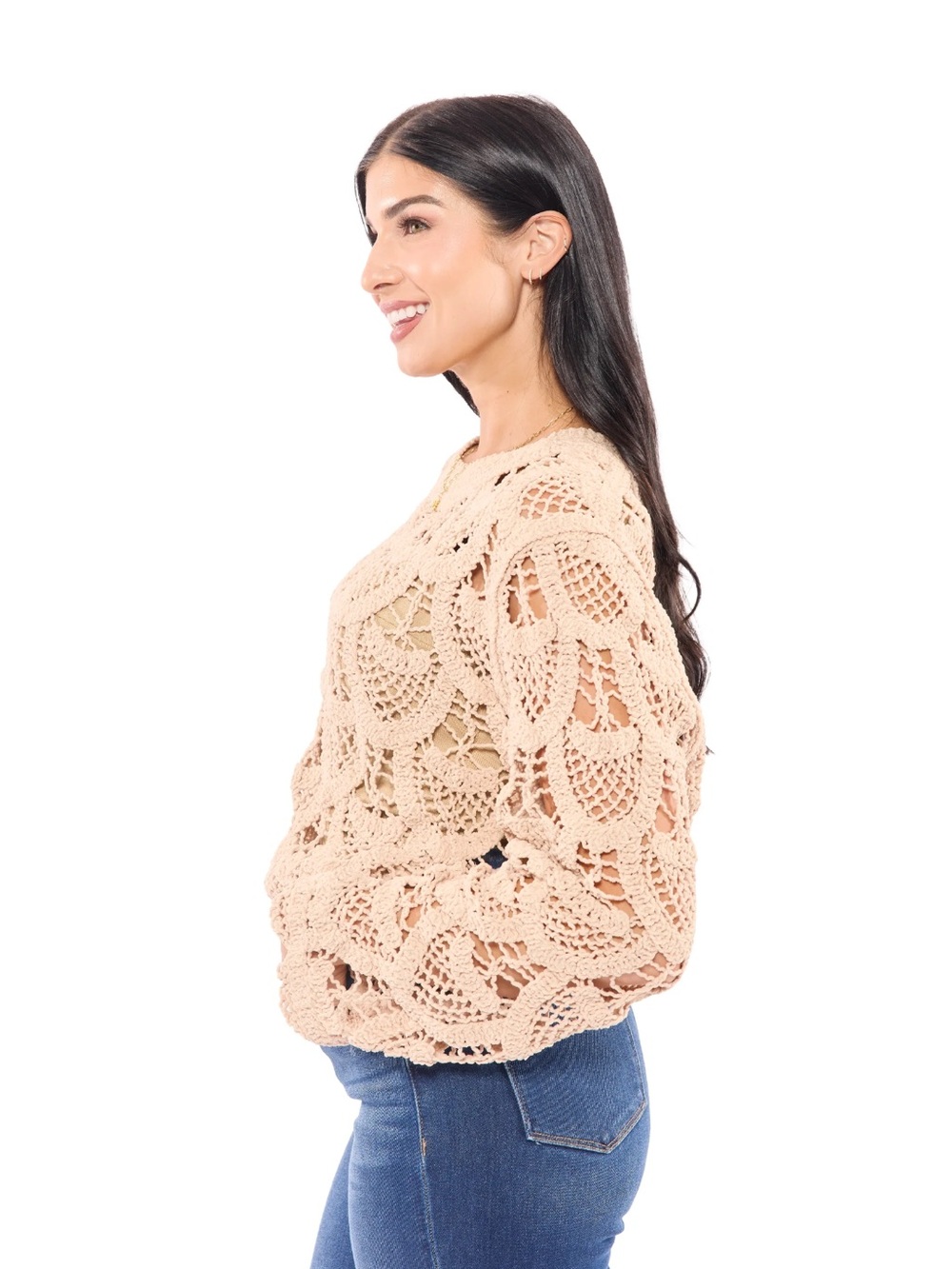 **NIB** POL Crochet Into The Night Top